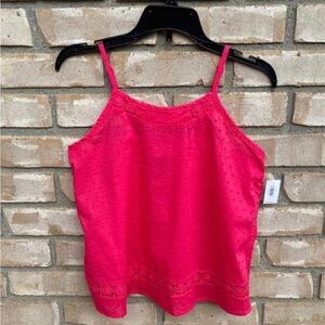 Old Navy Girls Tank Top Crochet Detail L (10/12)